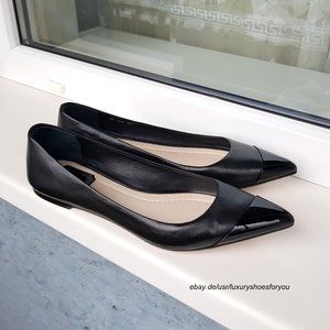 DIOR Black Leather Flats size EUR 38.5